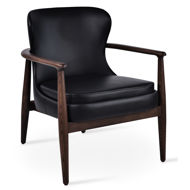bonaldo lounge chair ppm fr black 923 ash wood walnut finishjpg