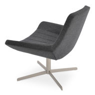 bellagio lounge chair camira blazer wool dark grey silcoates cuz30 1lounge 4 star base matt brushed nickel 275 70cm 4 tilt base h104 265cm jpg