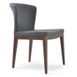 capri dining chair american walnut wood camira dark grey wool jpg