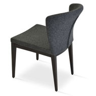 capri dining chair wenge finish wood camira dark grey wool jpg