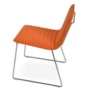 corona wire hb dining seat full upholstery camira era fabric orangecse05 wire chrome 2jpg
