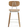 esedra counter plywood oak veneer seat solid ash natural finish legs white frame 1jpg