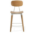 esedra counter plywood oak veneer seat solid ash natural finish legs white frame 2jpg