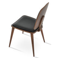 ginza chair ppm fr black 902 legs beech wood seatback plywood american walnut veneer h88cm sh46cm d54cm w54cm 74kg com 05 mt jpg