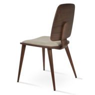 ginza chair legs beech wood nubuck fabric beige renna 025 seatback plywood american walnut veneer h88cm sh46cm d54cm w54cm 74kg 8jpg
