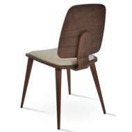 ginza chair legs beech wood nubuck fabric beige renna 025 seatback plywood american walnut veneer h88cm sh46cm d54cm w54cm 74kg com 05 mt 4jpg