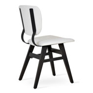 hazal chair white fsoft lette beech wood wenge finsh black metal flexible support 2jpg