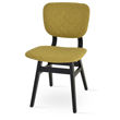 hazal dining chair beech wood wenge back support black camira wool amber dunhurst cuz58 quilted 1jpg