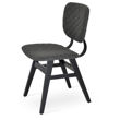 hazal dining chair beech wood wenge back support black camira wool dark grey silcoates cuz30 quilted 1jpg