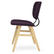hazal dining chair ash wood natural original back support black powder camira wool deep maroon banbridge cuz32 quilted 1jpg