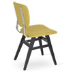 hazal dining chair beech wood wenge finish back support chrome camira wool amber dunhurst cuz58 quilted 2jpg