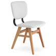 hazal dining chair beech wood natural finish back support black paint f soft leatherette white 001 plainjpg