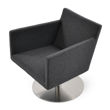 harput armchair lounge swivel round base ss camira dark grey wool 1jpg