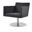 harput armchair lounge swivel round base ss camira dark grey wool 2jpg