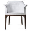 london arm dining chair walnut finish eco leather fsoft white 3jpg
