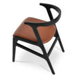 morelato chair solid ash wood black finish seat ppm s hazelnut 502 33 8jpg
