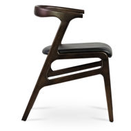 morelato chair solid ash wood walnut finish seat ppm s black 502 40jpg