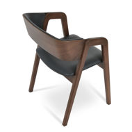 myndos arm dining chair ppm fr grey 660 american plywood walnut veneer back beech wood walnut finish legsjpg