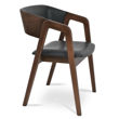 myndos arm dining chair ppm fr grey 662 american plywood walnut veneer back beech wood walnut finish legsjpg