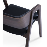 myndos dining chair ppm fr black 901 american plywood walnut veneer back beech wood walnut finish legsjpg