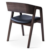 myndos dining chair ppm fr black 903 american plywood walnut veneer back beech wood walnut finish legsjpg