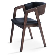 myndos dining chair ppm fr black 905 american plywood walnut veneer back beech wood walnut finish legsjpg
