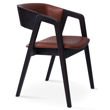 myndos dining chair nona fr cinnamon 342 back ply wood oak veneer wenge finish legs beech wood wenge finish 2jpg