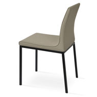 polo metal dining chair camira era fabric beige cse 2 flexible back 11jpg