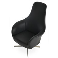pierre loti lounge arm chair leatherette fsoft black 903 4 star base chromejpg