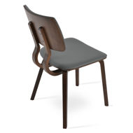 taylor chair frame american walnut chair pad set eco leather fsoft grey 610jpg