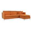 taxim sofa sectional orange tweed 3jpg