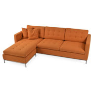 taxim sofa sectional orange tweed 4jpg