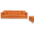 taxim sofa sectional orange tweed 5jpg