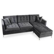 taxim sofa sectional velvet grey nola 91 ajpg
