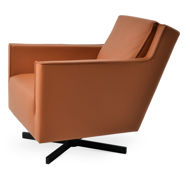 washington arm chair swivel gleather 09 221 caramel jpg