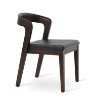 barclay chair solid ash walnut finish seat ppm s black 502 40 3jpg