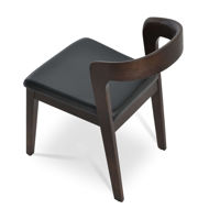 barclay chair solid ash walnut finish seat ppm s black 502 40 5jpg