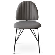 langham dining chair era fabric grey cse13 matt black frame 3jpg
