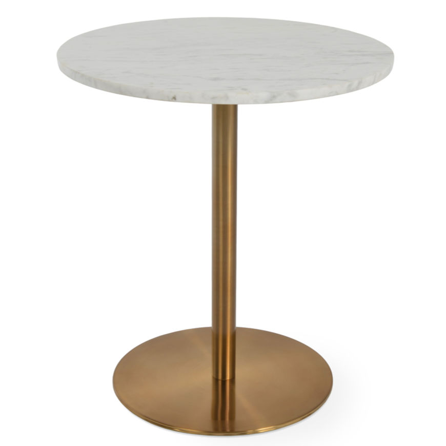 Picture of Ares End Table White Marble Gold