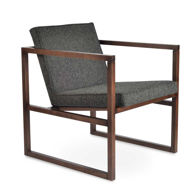 Picture of Cube Wood Lounge Armchair