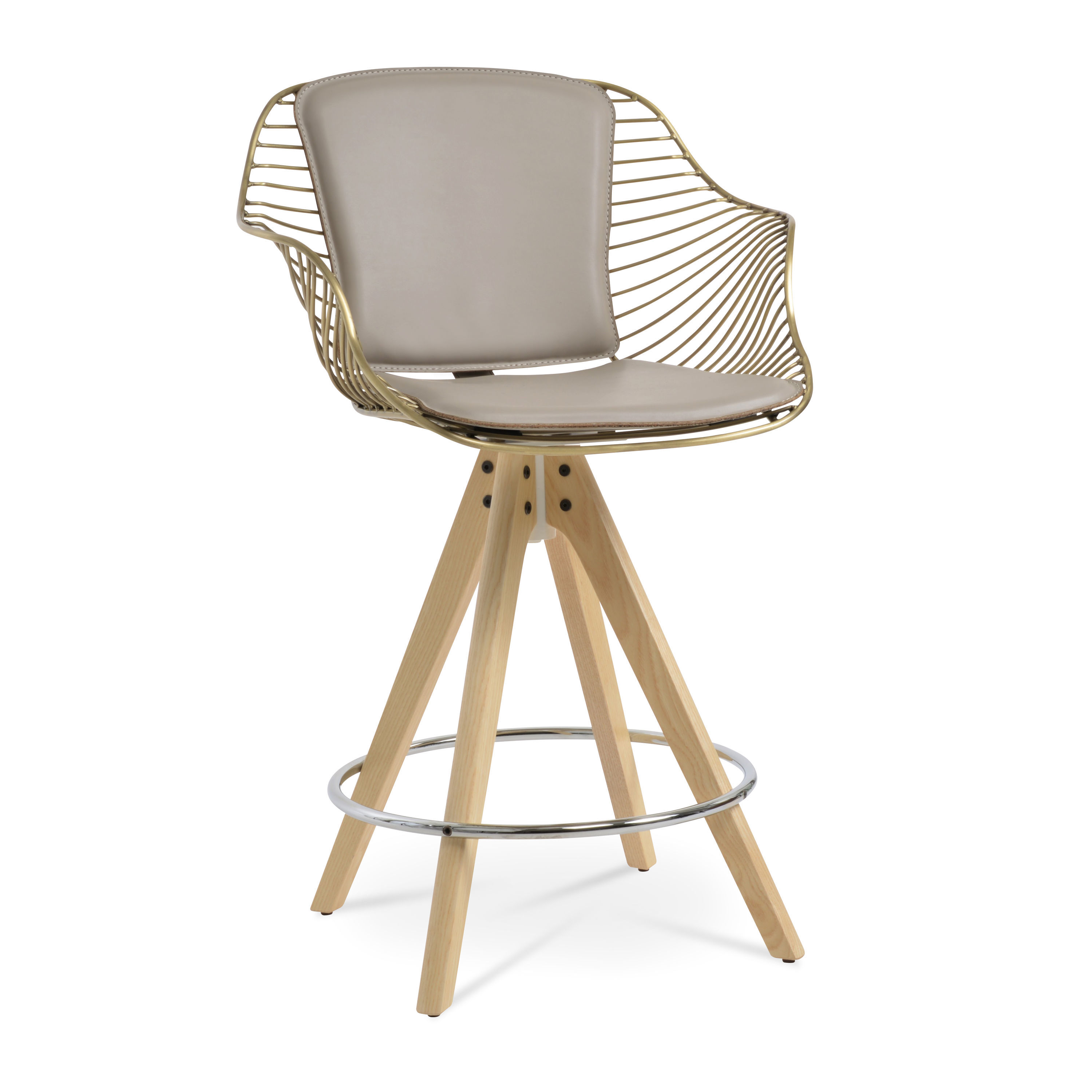 Zebra Arm Pyramid Stools | Harmony Modern USA