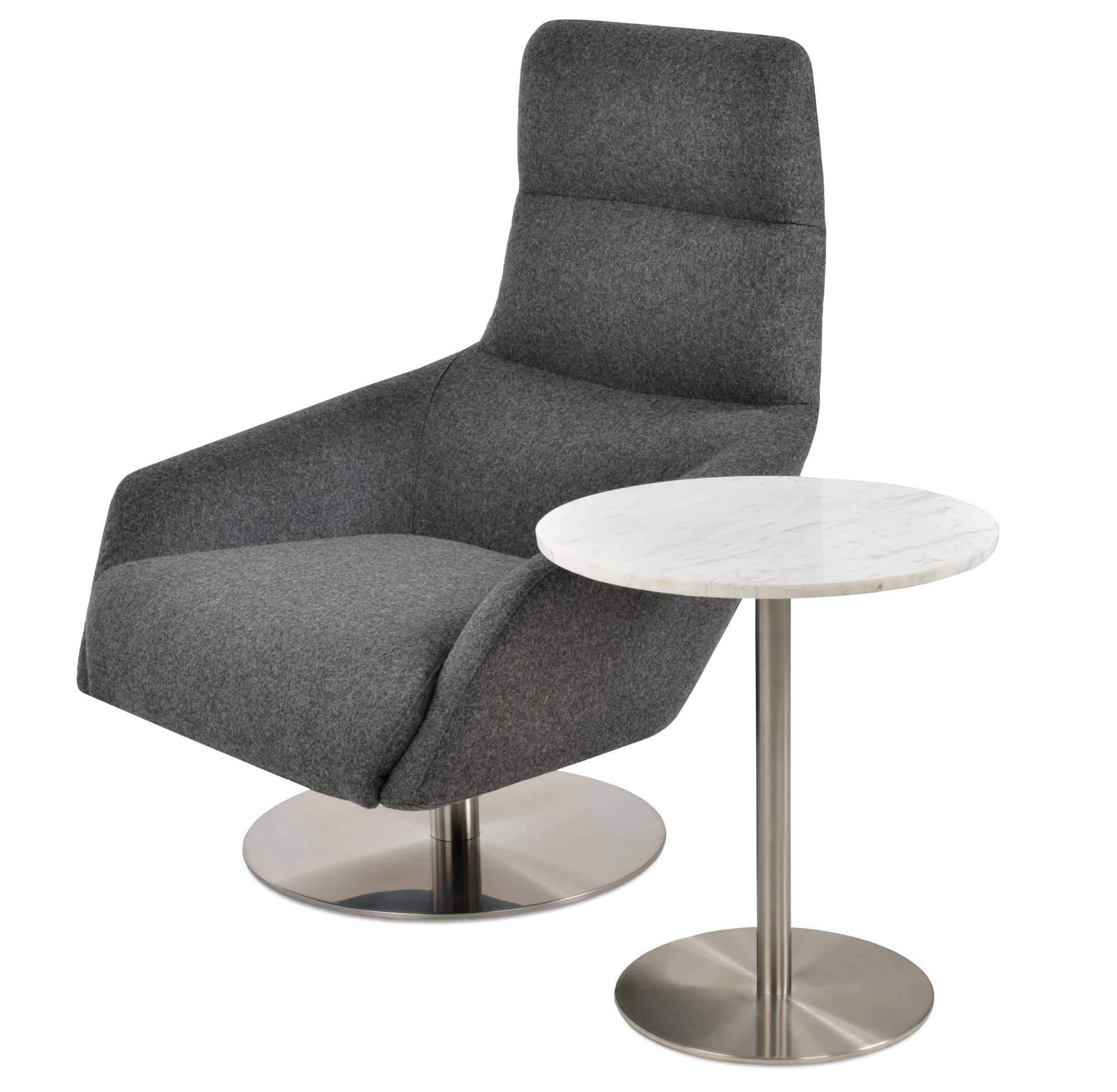 Barcelona Armchair Swivel Round Harmony Modern USA