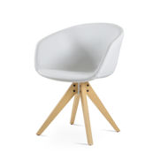 Picture of Tribeca Arm Pyramid Swivel Dining Chair
