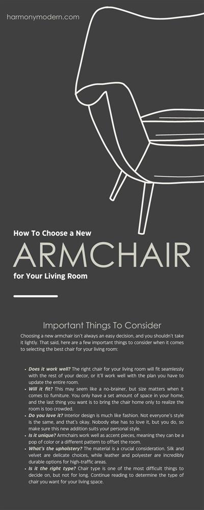 How To Choose a New Armchair for Your Living Room
